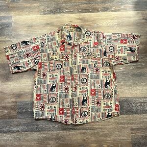 Vintage Country Rodeo Themed Moda Tech Shortsleeved Shirt